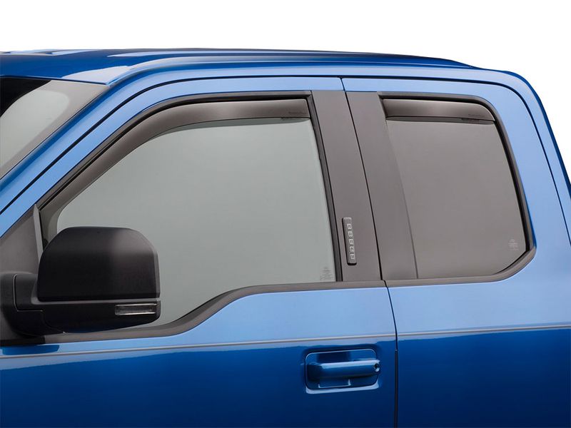 WeatherTech Custom Fit Front & Rear Side Window Deflectors for Volvo XC70 Dark Smoke 