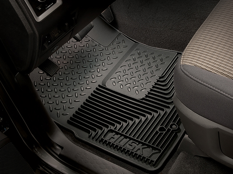 Husky Liners Front Black Floor Liners For 1995-2004 Toyota Tacoma 