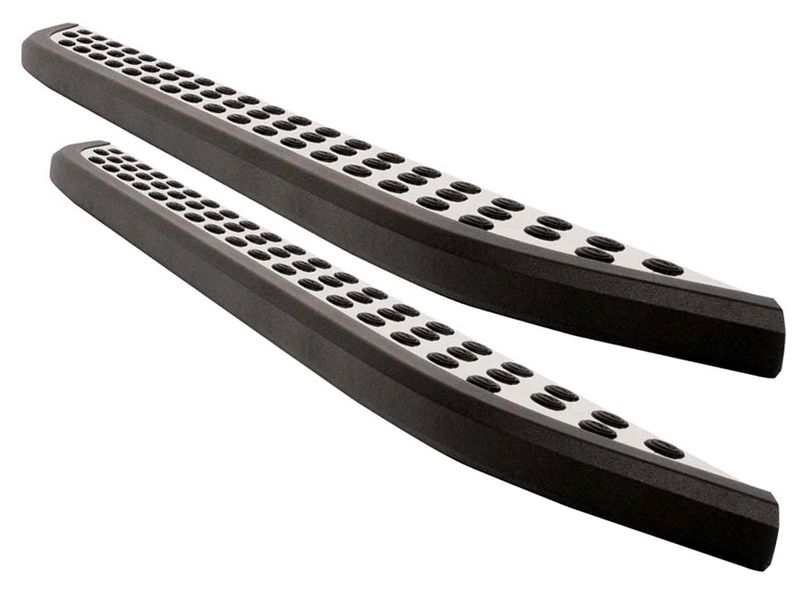 Dee Zee NXc Crossover Running Boards Stainless Board with Black Trim