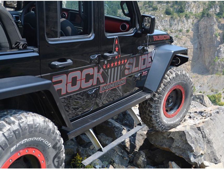 Rock Slide Engineering Next Gen Step Sliders JL 4Door Kit RSEBDSS