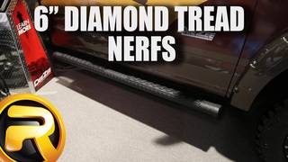 Dee Zee Diamond Tread 6" Inch Oval Nerf Bars at SEMA 2015